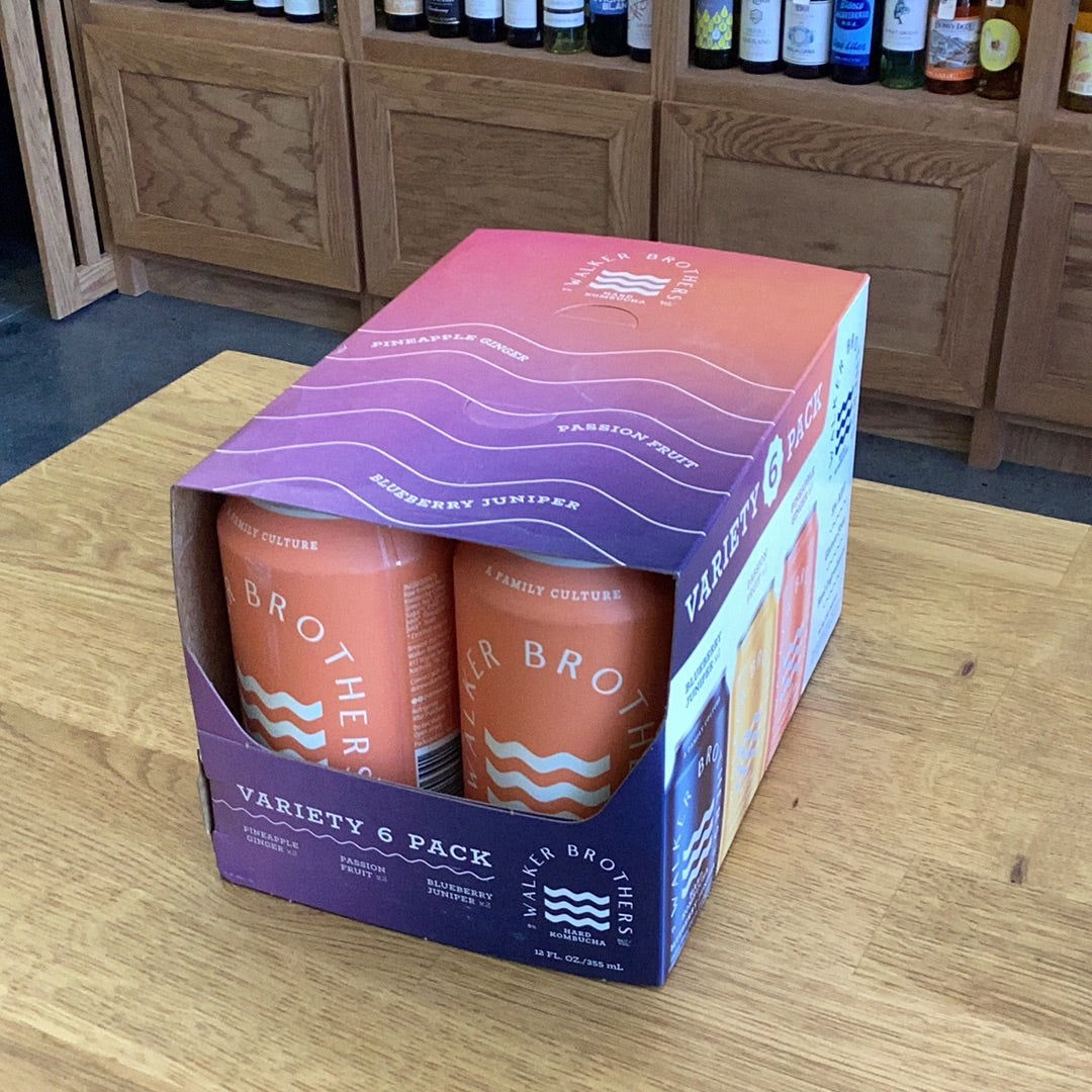 Walker Brothers - Hard Kombucha Variety 6 Pack